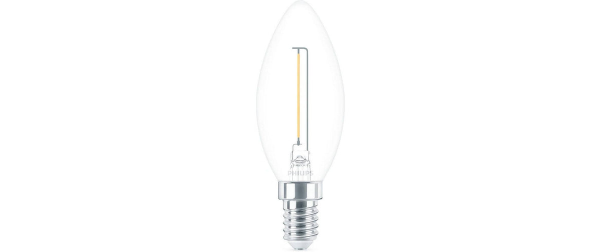 Philips LED Lampe 1.4W (15W) E14, B35, 470lm, 2700K, klar