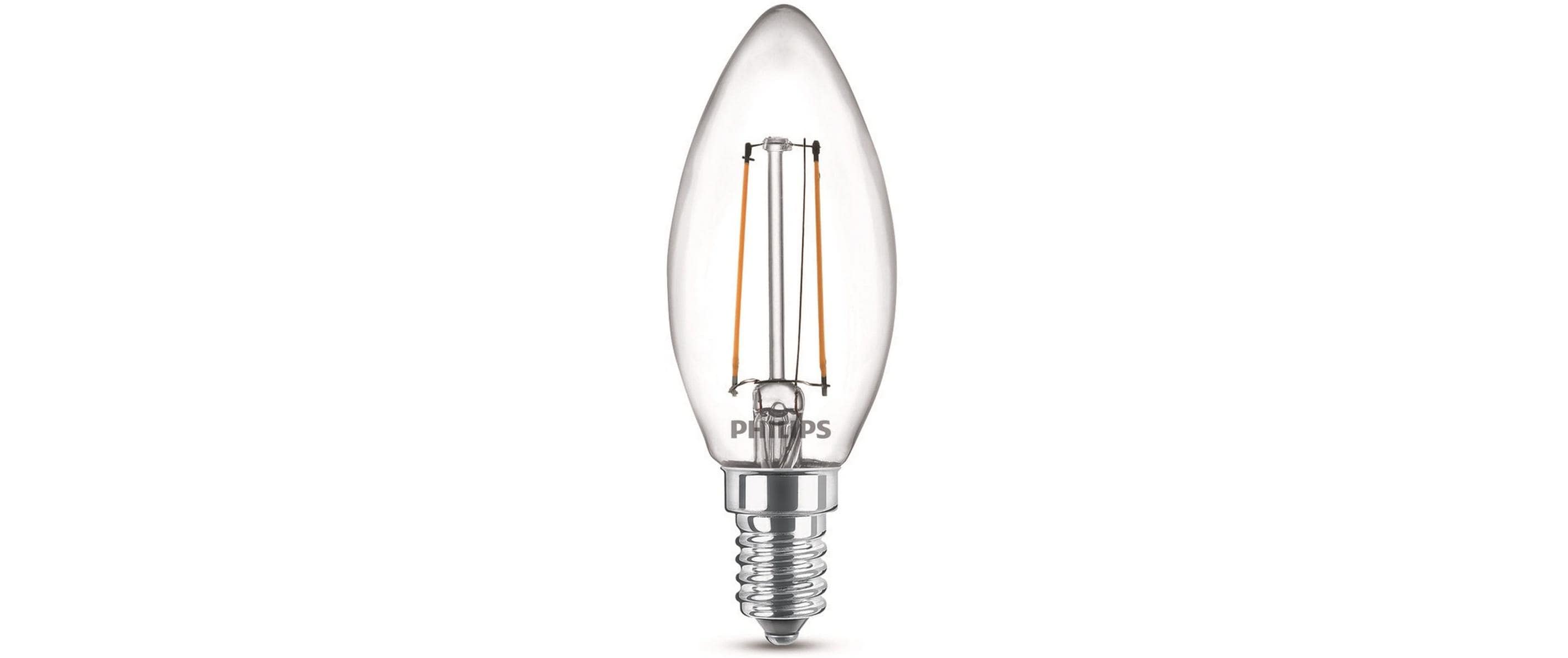 Philips LED Lampe 2W (25W) E14, B35, 250lm, 2700K, klar