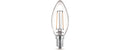 Philips LED Lampe 2W (25W) E14, B35, 250lm, 2700K, klar, 2er