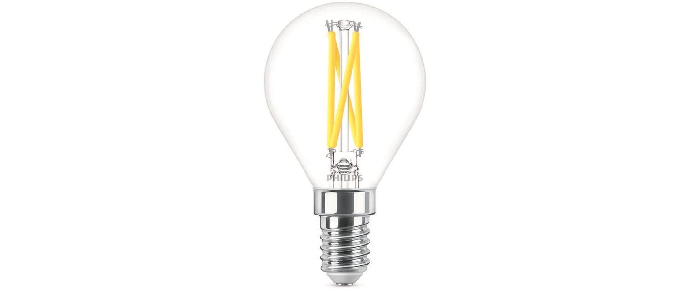 Philips LED Lampe 3.2W (25W) E14, P45, 250lm, 2700-2200K, klar