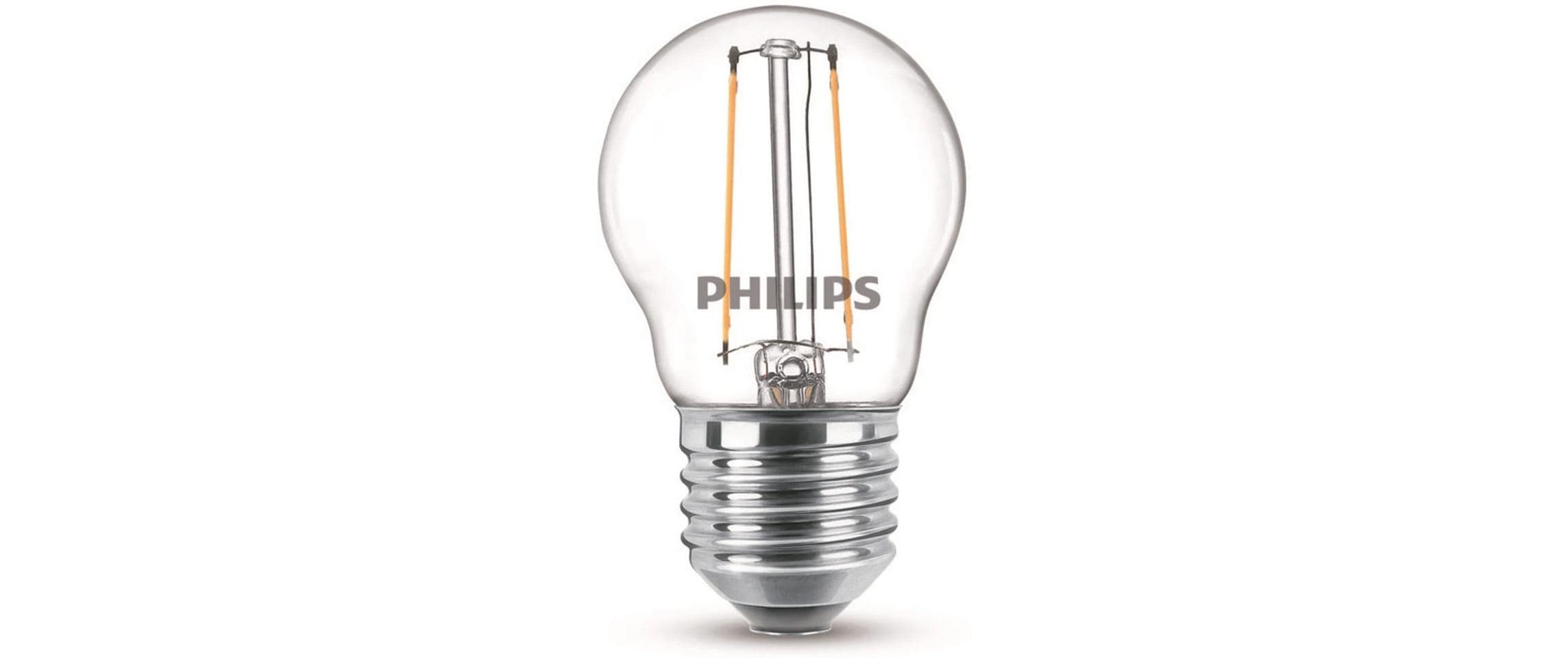 Philips LED Lampe 2W (25W) E27, P45, 250lm, 2700K, klar