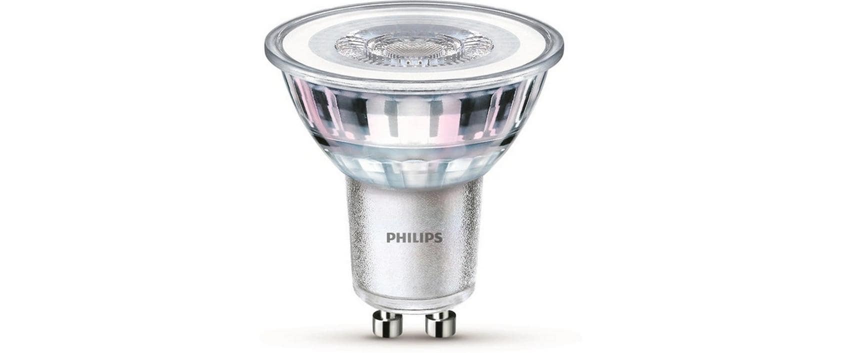 Philips LED Lampe 4.6W (50W) GU10, MR16, 355lm, 2700K, klar
