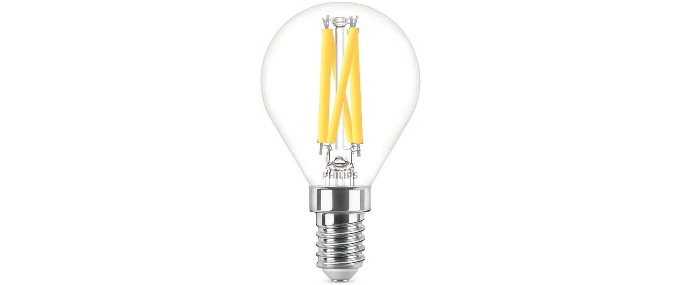 Philips LED Lampe 4.5W (40W) E14, P45, 470lm, 2700-2200K, klar