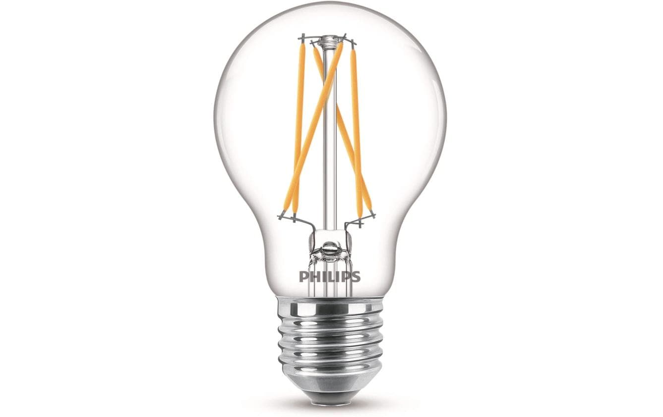 Philips LED Lampe 5W (40W) E27, A60, 470lm, 2700-2200K, klar