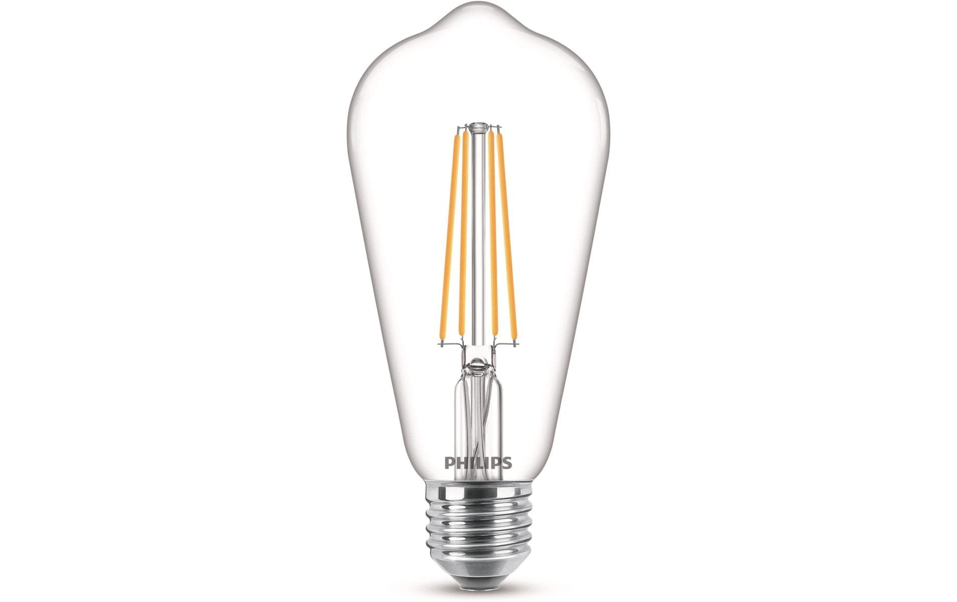 Philips LED Lampe 4.3W (40W) E27, ST64, 470lm, 2700K, klar