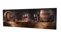 Wallxpert Bild Wein Baumwolle/Holz, 30x80cm