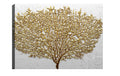 Wallxpert Bild Golden Tree Baumwolle/Holz, 70x100cm