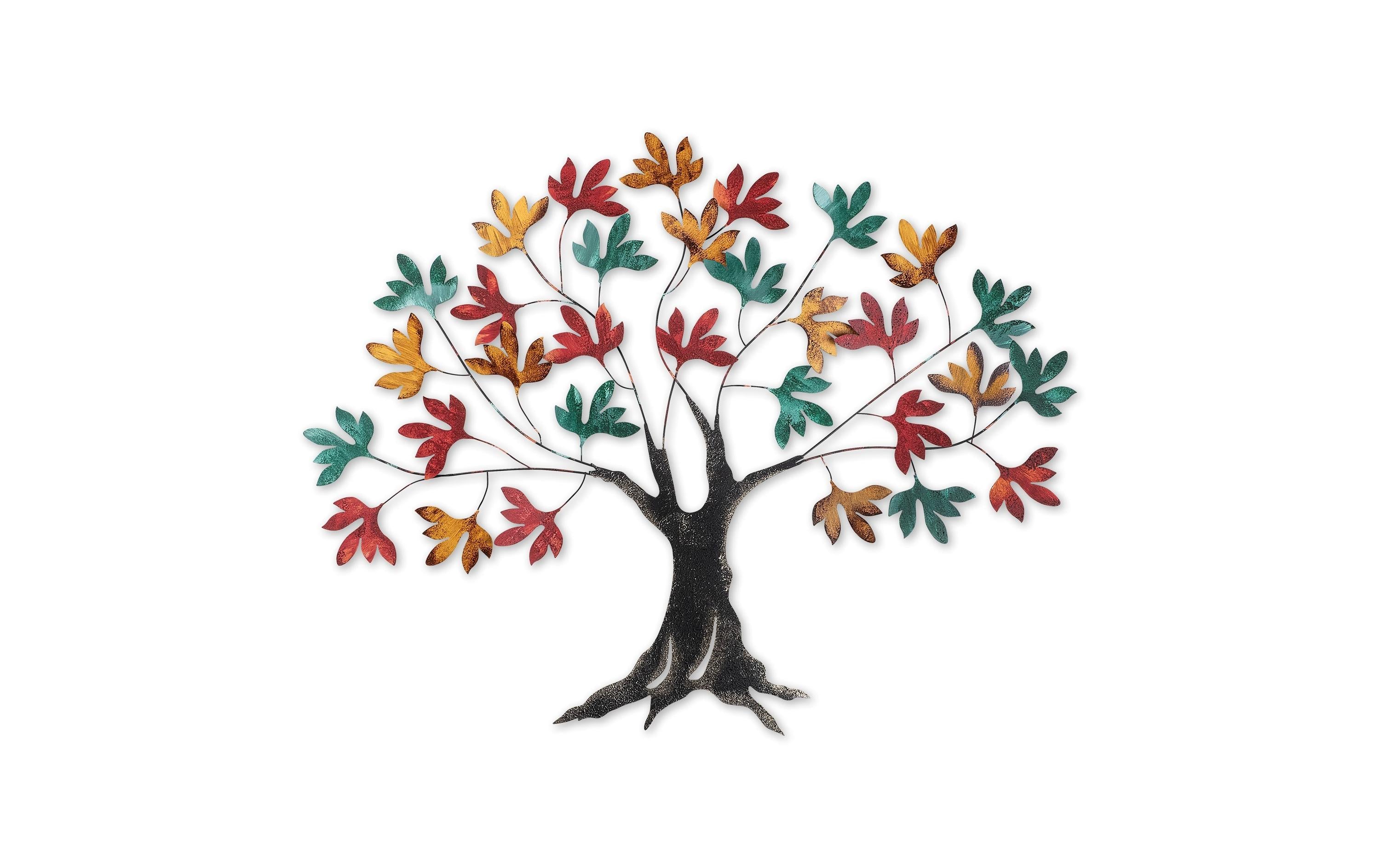 Wallxpert Wanddeko Baum Metall, Grösse: 115 x 94 x 4 cm
