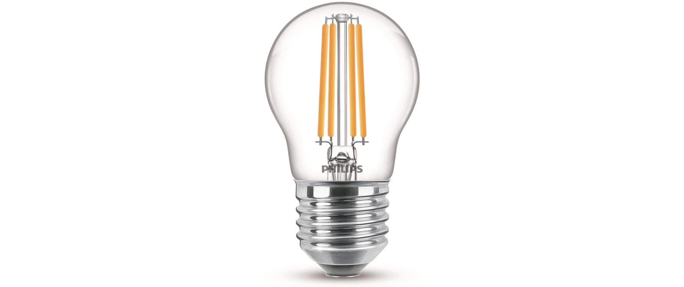 Philips LED Lampe 6.5W (60W) E27, P45, 806lm, 2700K, klar