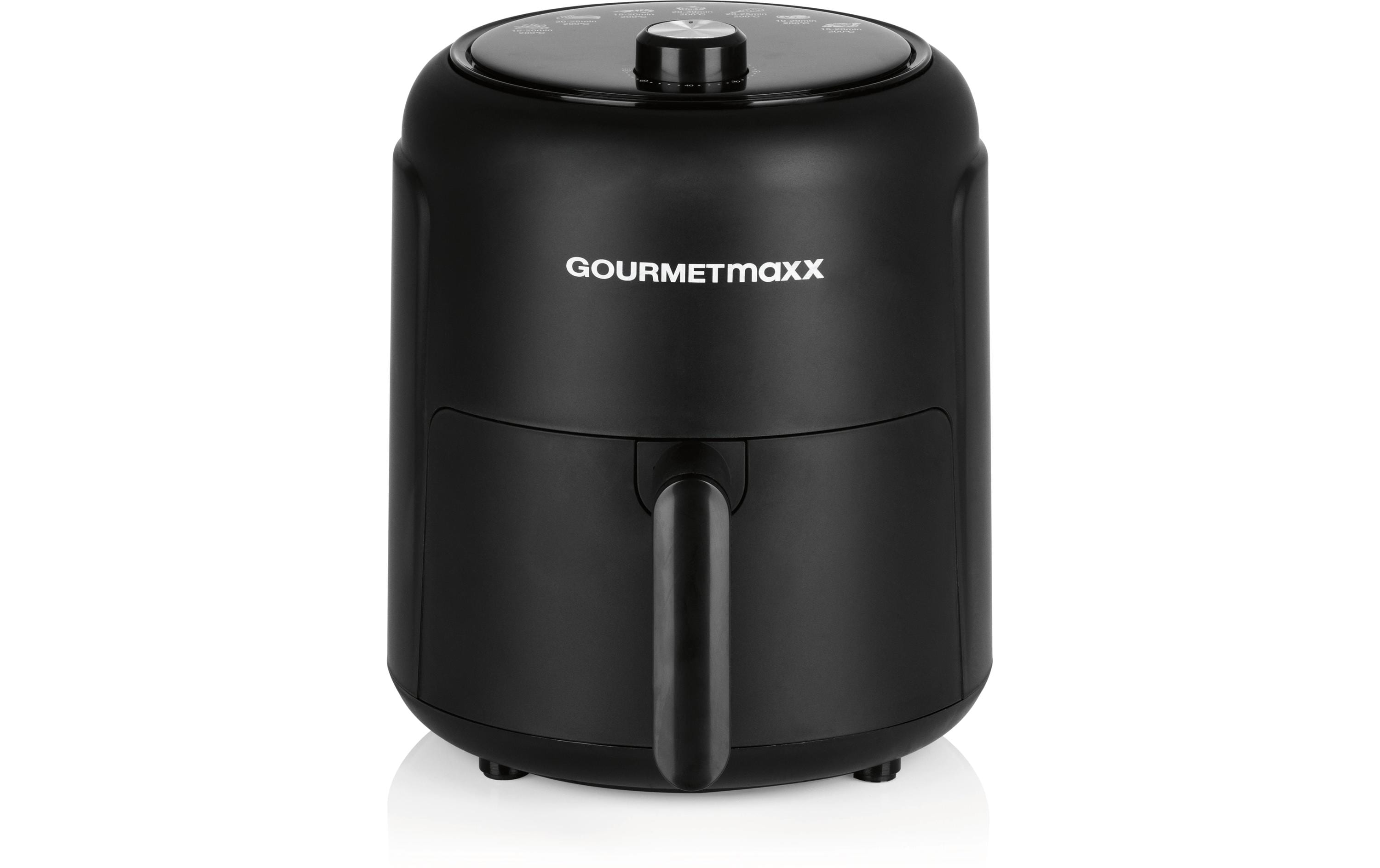 GOURMETmaxx Heissluft-Fritteuse 2.3L 1000W 2.3 Liter, 8in1 Frittieren, Energiesparend