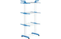 EASYMaxx Wäscheständer Klappbar 76x50x172cm Drei Etagen, Faltbar, Stabil (24Kg Wäsche),