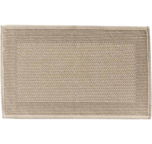 Möve Duschvorlage Wellness 50x80cm, 85% BW/15% Leinen, Nature