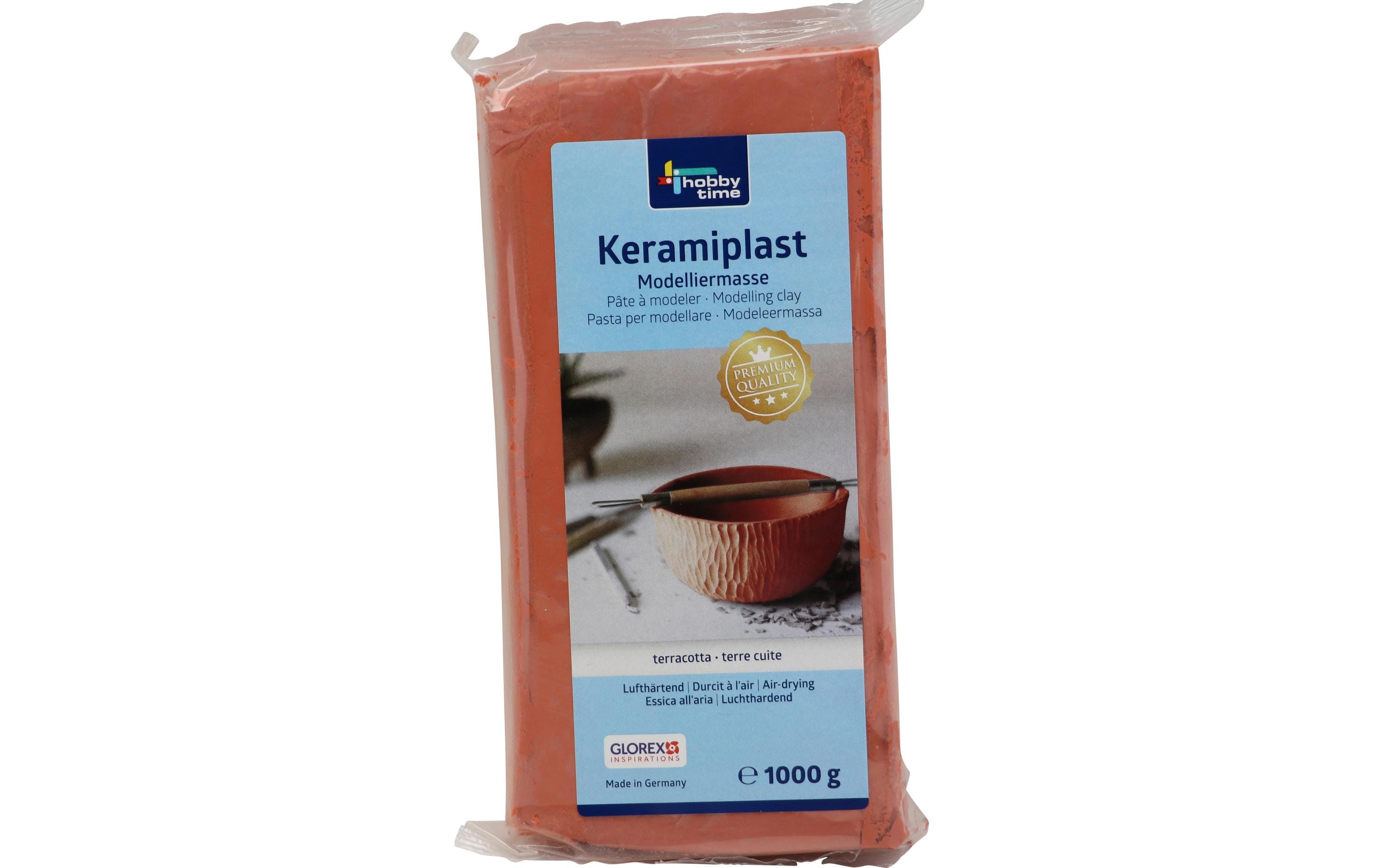 Glorex Modelliermasse Keramiplast 1000g, terracotta, lufttrocknend