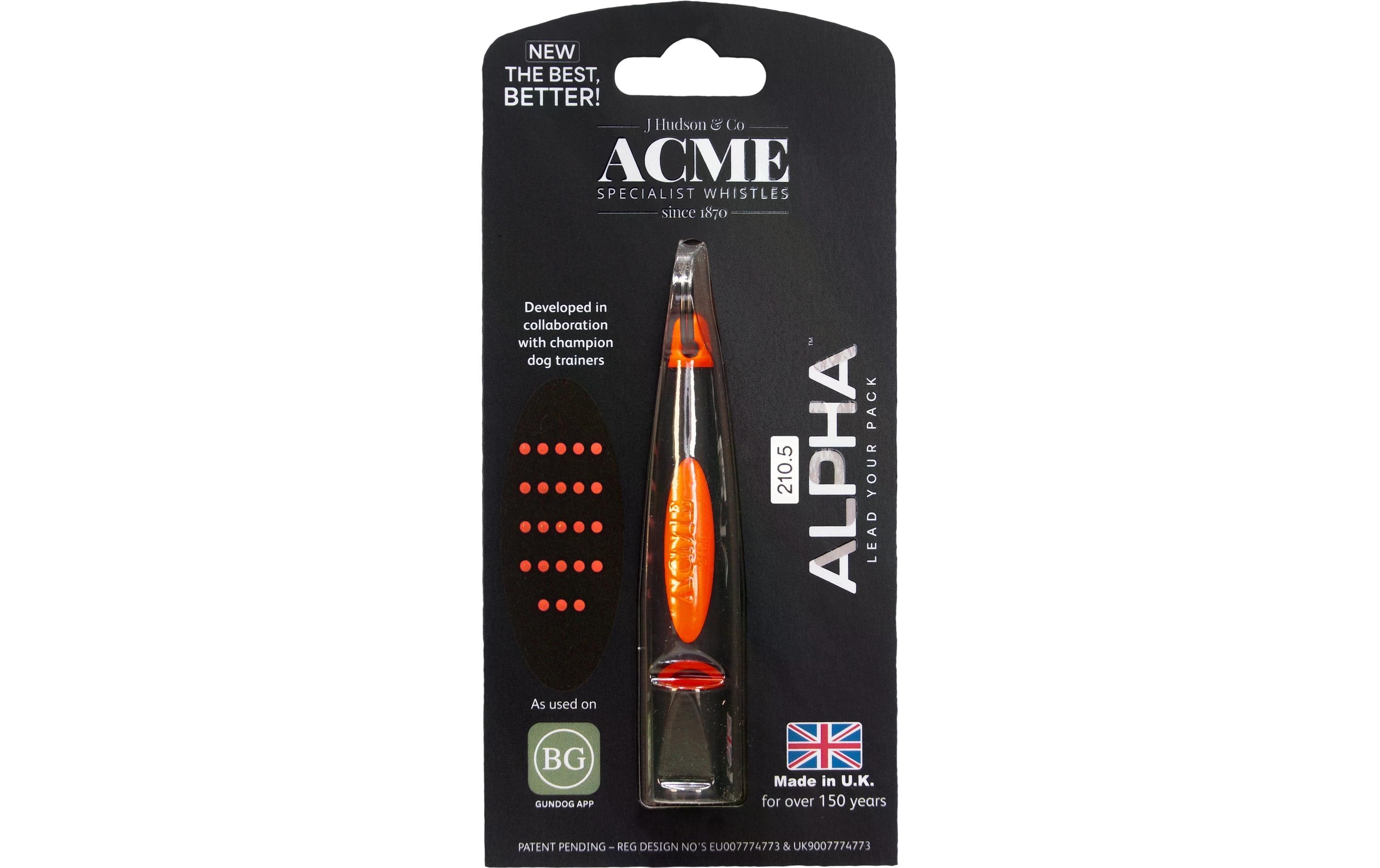 Acme Alpha Hochfrequenzpfeife 210.5 schwarz/orange