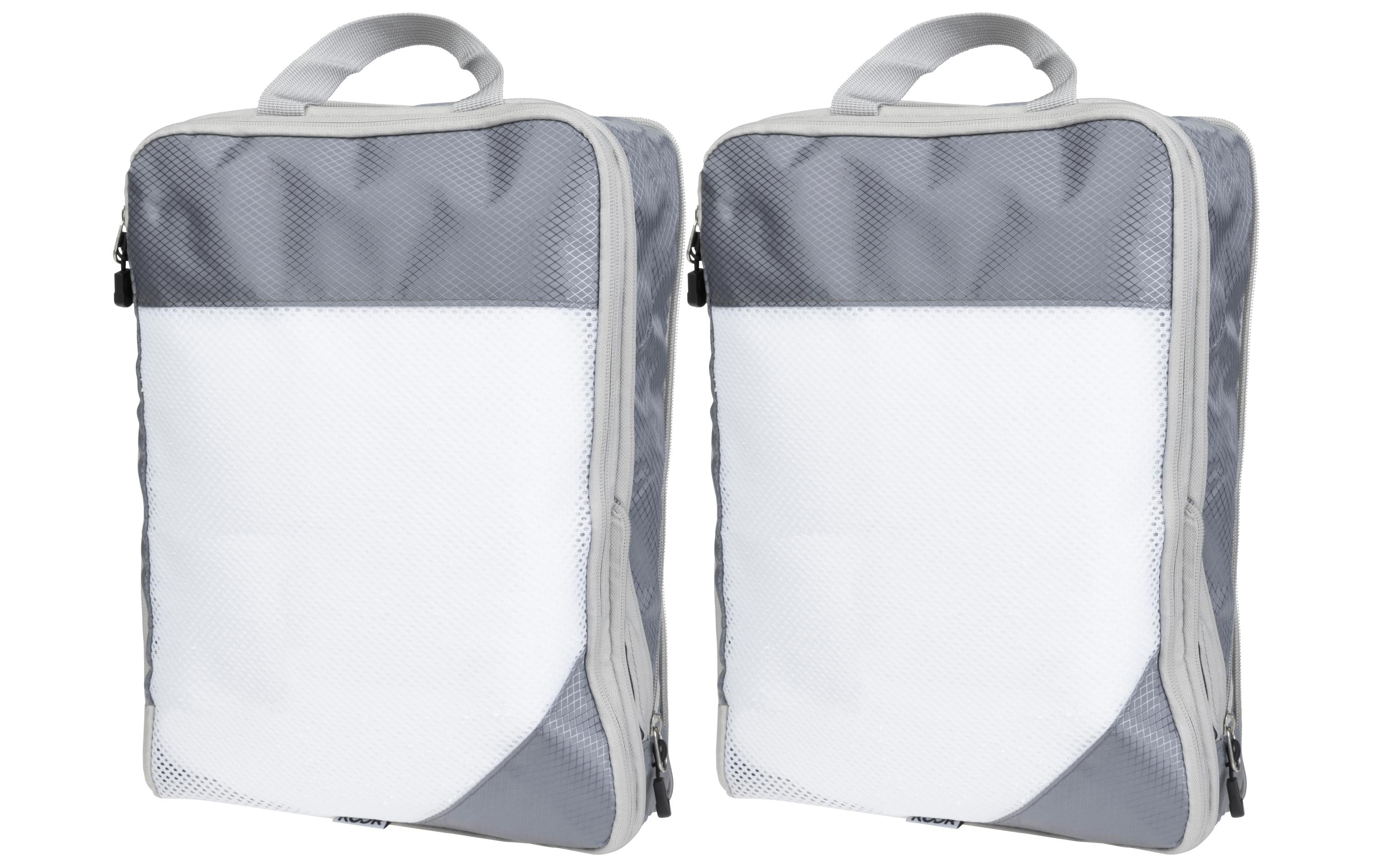 KOOR Packhilfen-Set Traamp Medium 2-er Pack 2x 35x25x9cm, silbergrau
