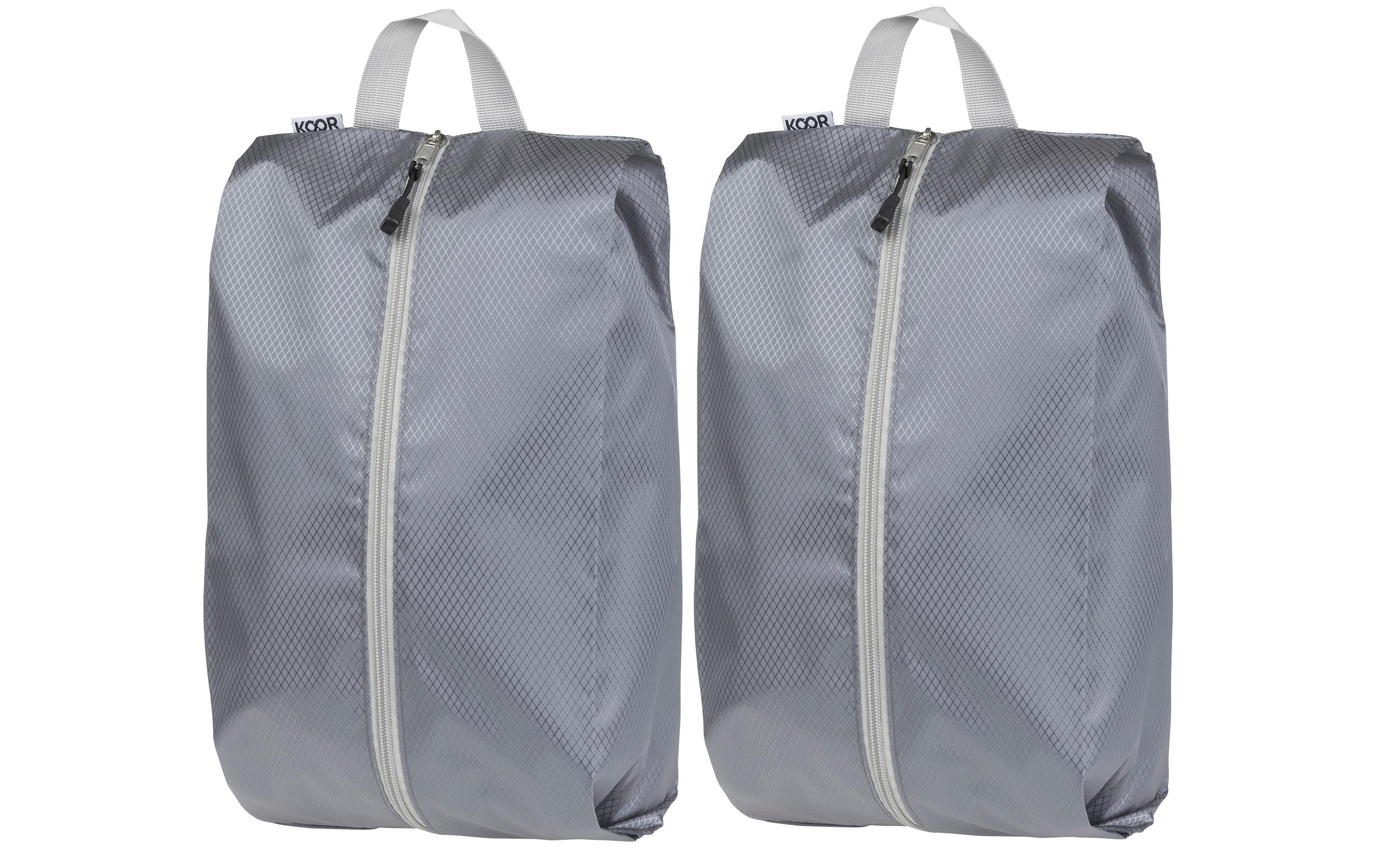 KOOR Shoebag Traamp 2-er Pack 2x 42x24cm, silbergrau