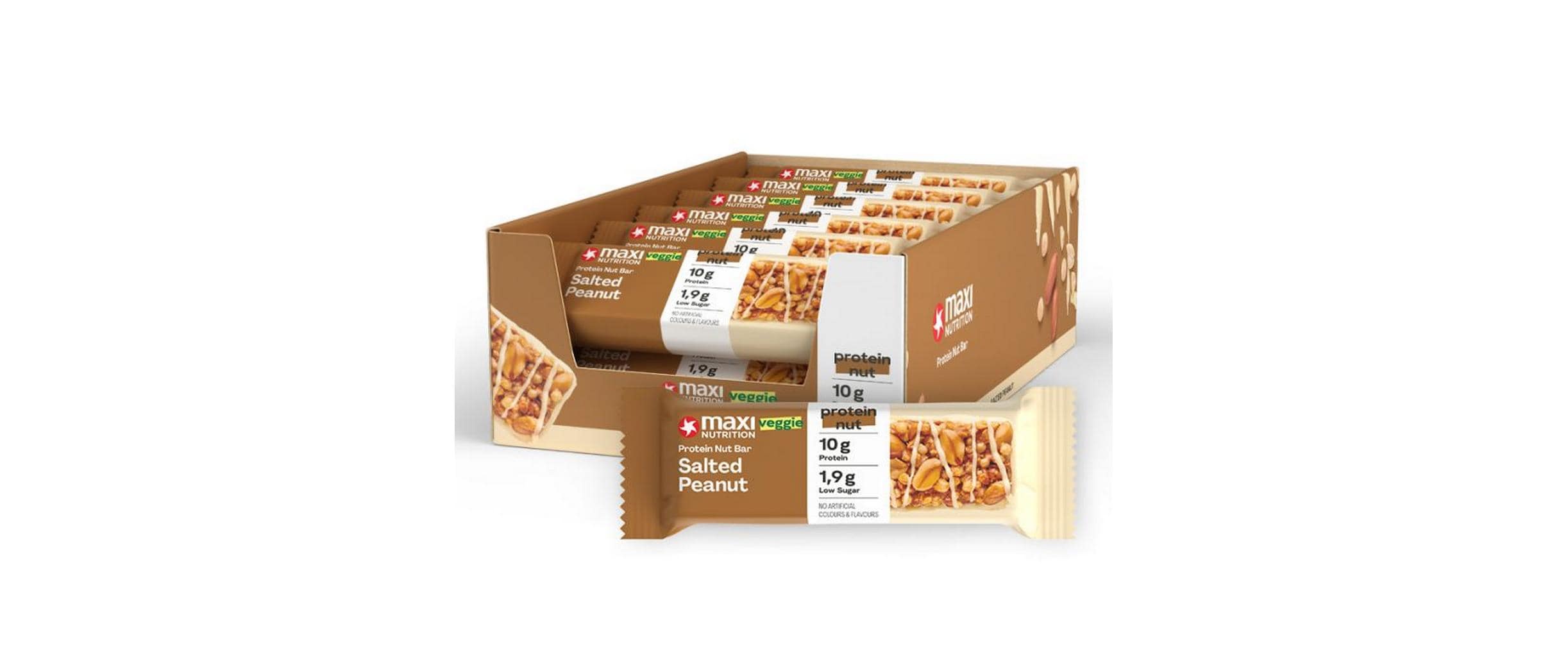 Maxi Nutrition Creamy Core Protein Bar salted Peanut, Riegel 12x46g