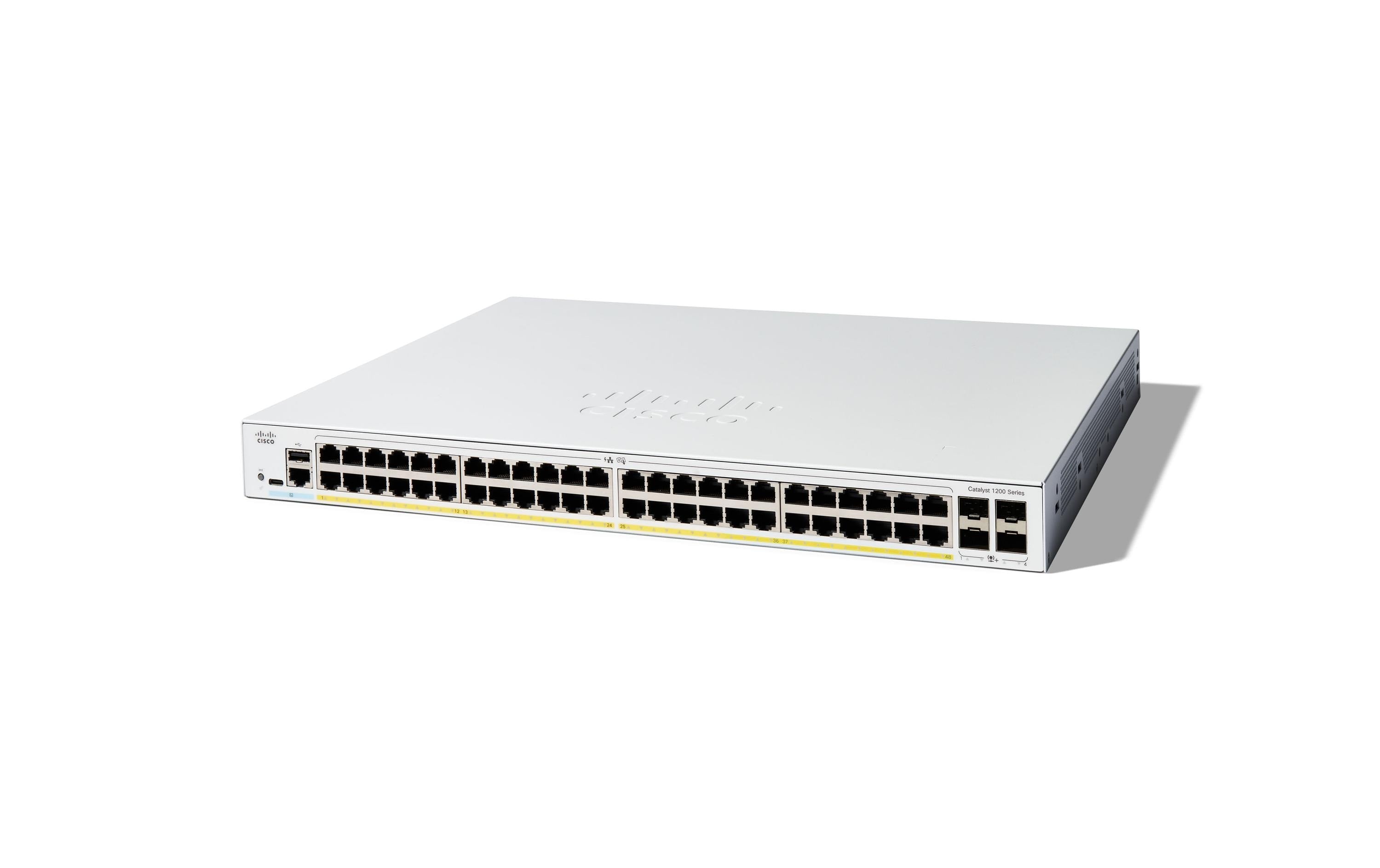 Cisco C1200-48T-4X: 48 Port Smart Switch 48-port GE, 4x10G SFP+