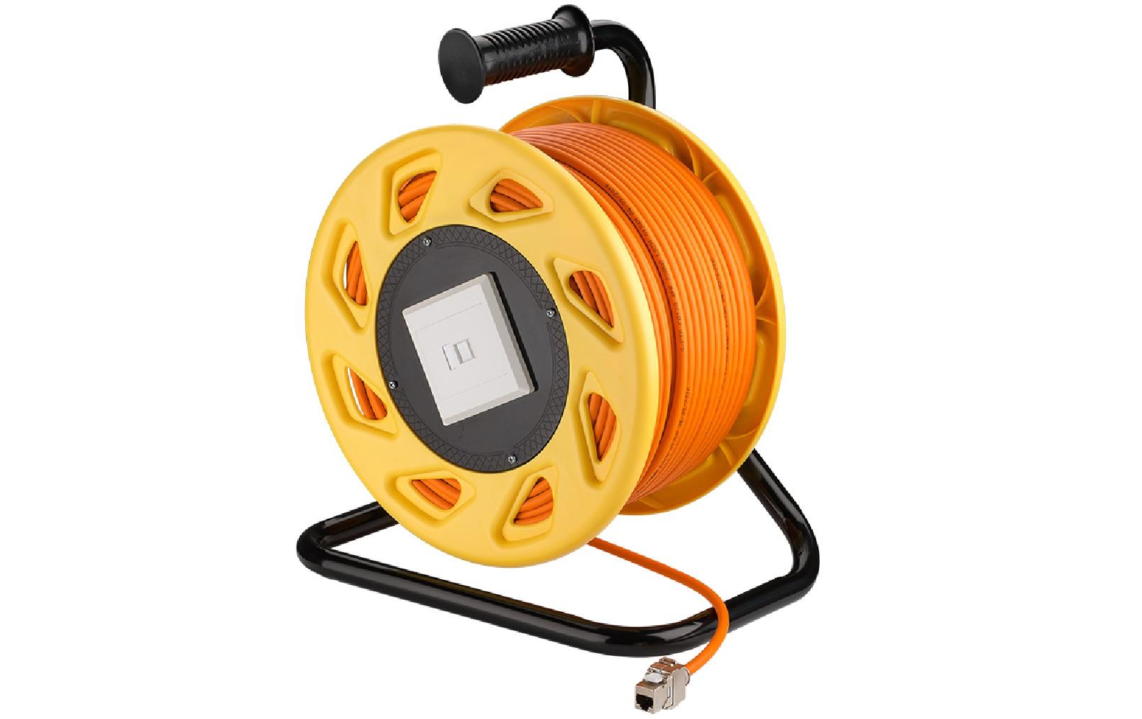 Goobay Kabelrolle Netzwerk 50m, Cat 7A S/FTP
