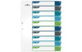 Durable Register PP 1-10, 5-farbig A4, mit bedruckbarem Deckblatt und Taben