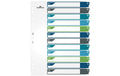Durable Register PP 1-12, 5-farbig A4, mit bedruckbarem Deckblatt und Taben