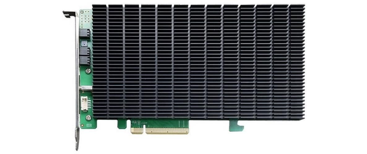 Highpoint SSD6204A: 4Port RAID-Kontroller 4x M.2 NVME, PCI-Ex8v3, bootable, RAID 0,1