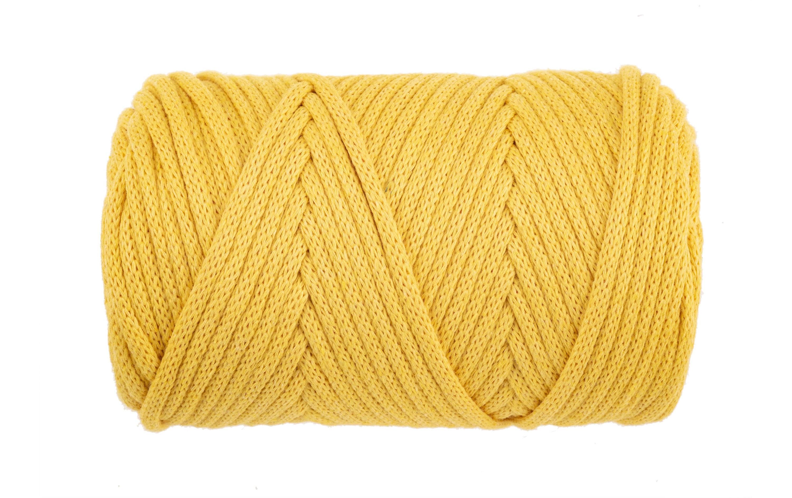 Glorex Makramee Cord gewebt 3mm, 250g, senfgelb