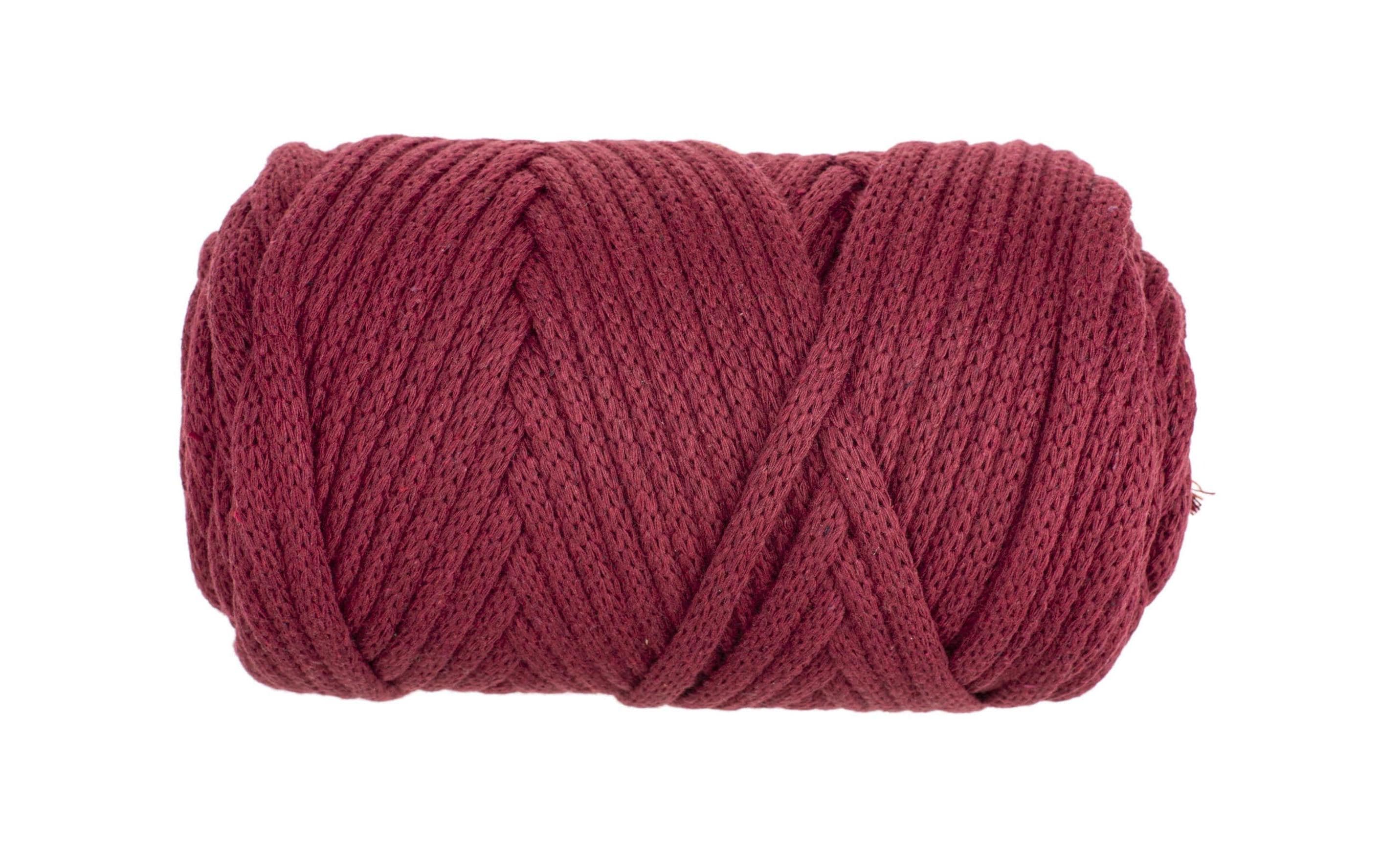 Glorex Makramee Cord gewebt 3mm, 250g, bordeaux