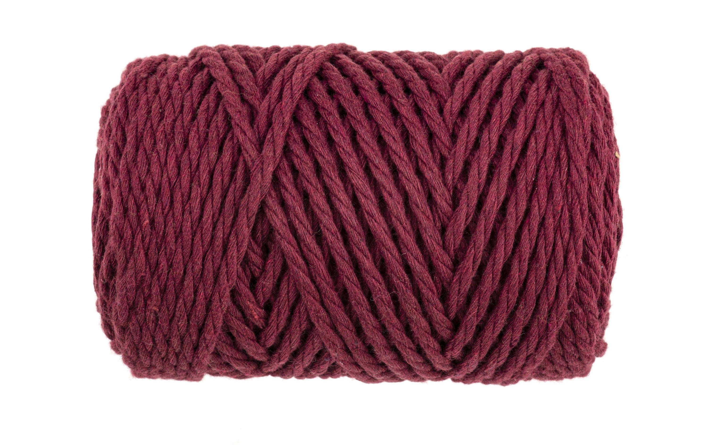 Glorex Makramee Rope gedreht 3mm, 250g, bordeaux