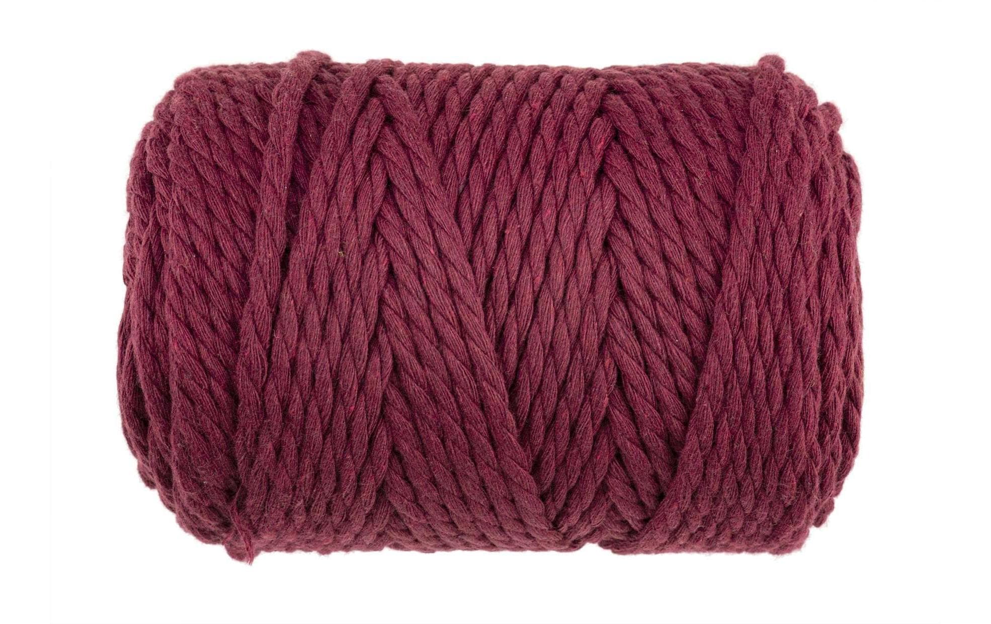 Glorex Makramee Rope gedreht 5mm, 500g, bordeaux