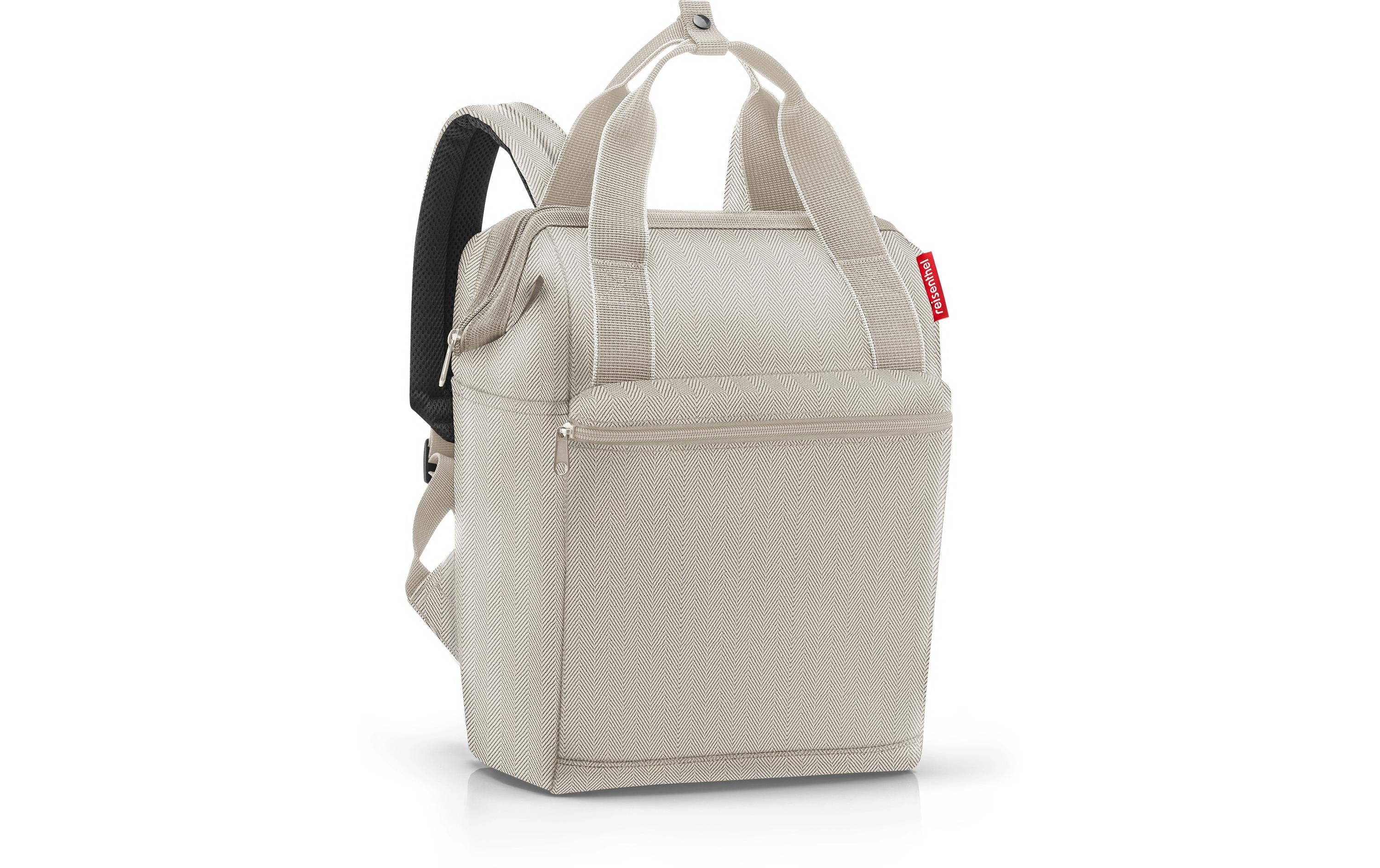 Reisenthel Rucksack allrounder R herringbone sand, 12 l, 25 x 40 x 17 cm