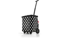 Reisenthel Einkaufsroller carrycruiser 40l dots white, 42 x 47.5 x 32 cm