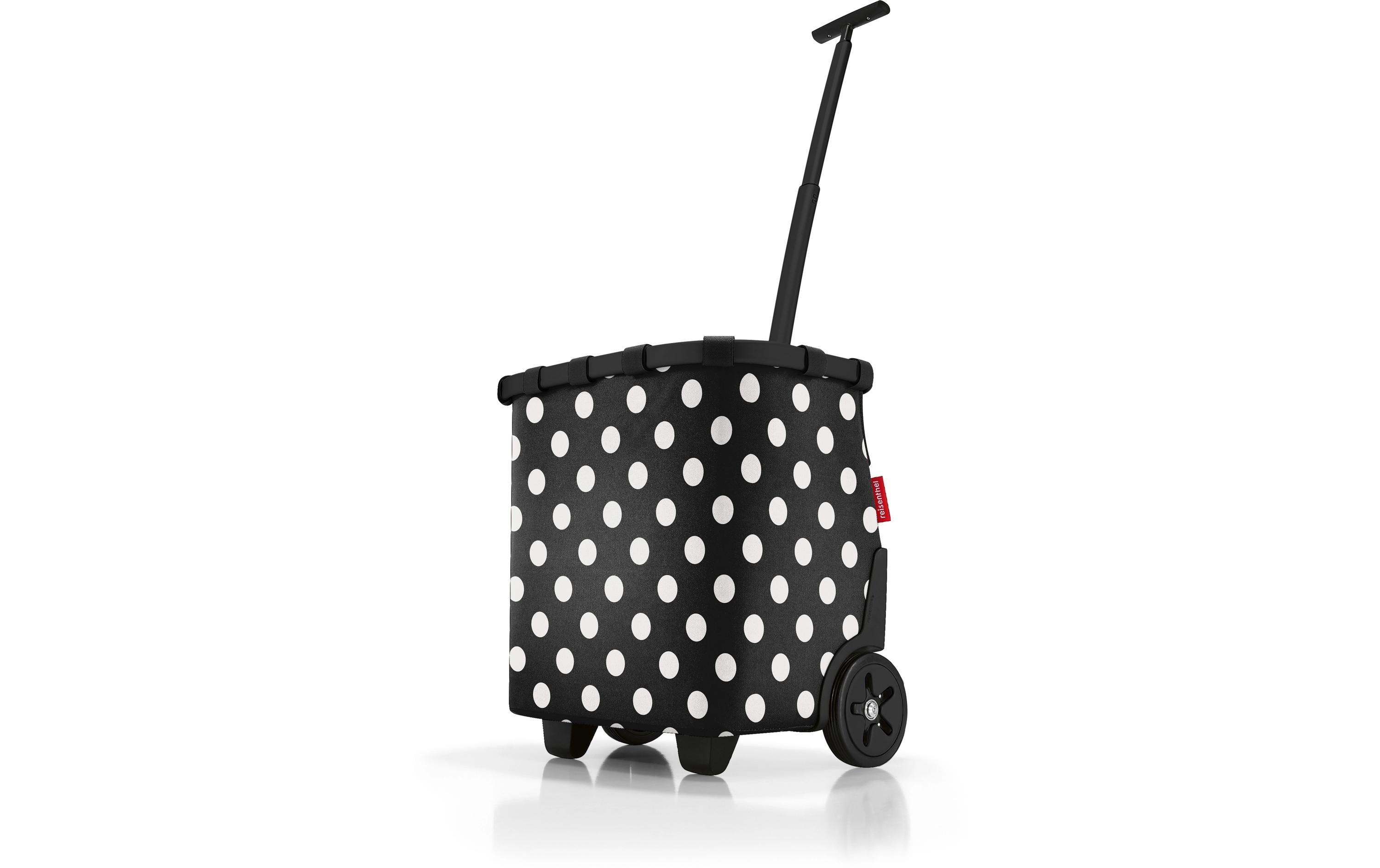 Reisenthel Einkaufsroller carrycruiser 40l dots white, 42 x 47.5 x 32 cm