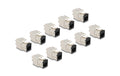 Delock Keystone Modul RJ45 Buchse zu LSA Cat.6A, werkzeugfrei, schwarz, 10 Stück