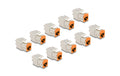 Delock Keystone Modul RJ45 Buchse zu LSA Cat.6A, werkzeugfrei, orange, 10 Stück