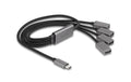 Delock 4 Port USB2.0 Kabel-Hub mit USB-C anschluss, 60cm