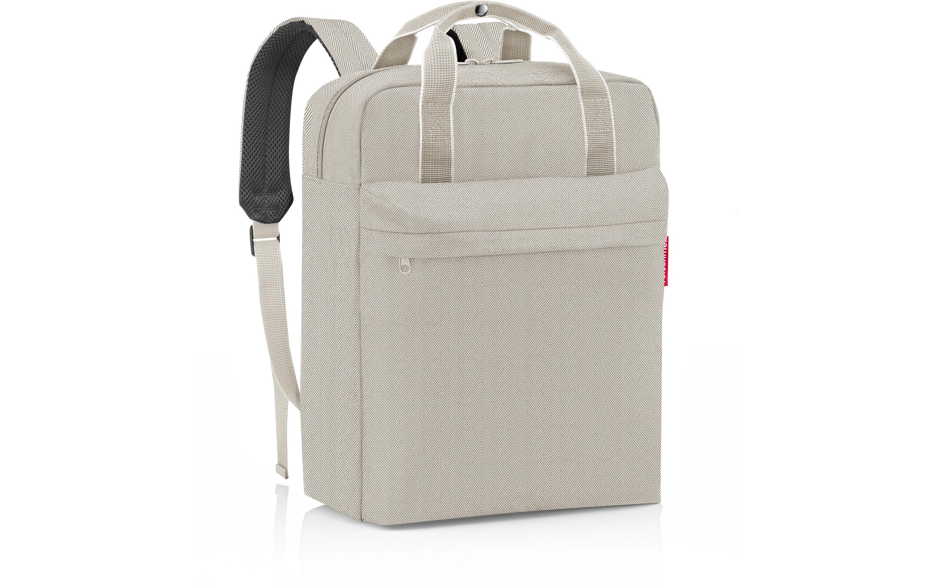 Reisenthel Rucksack allday backpack m herringb sand, 15 l, 30 x 39 x 13 cm