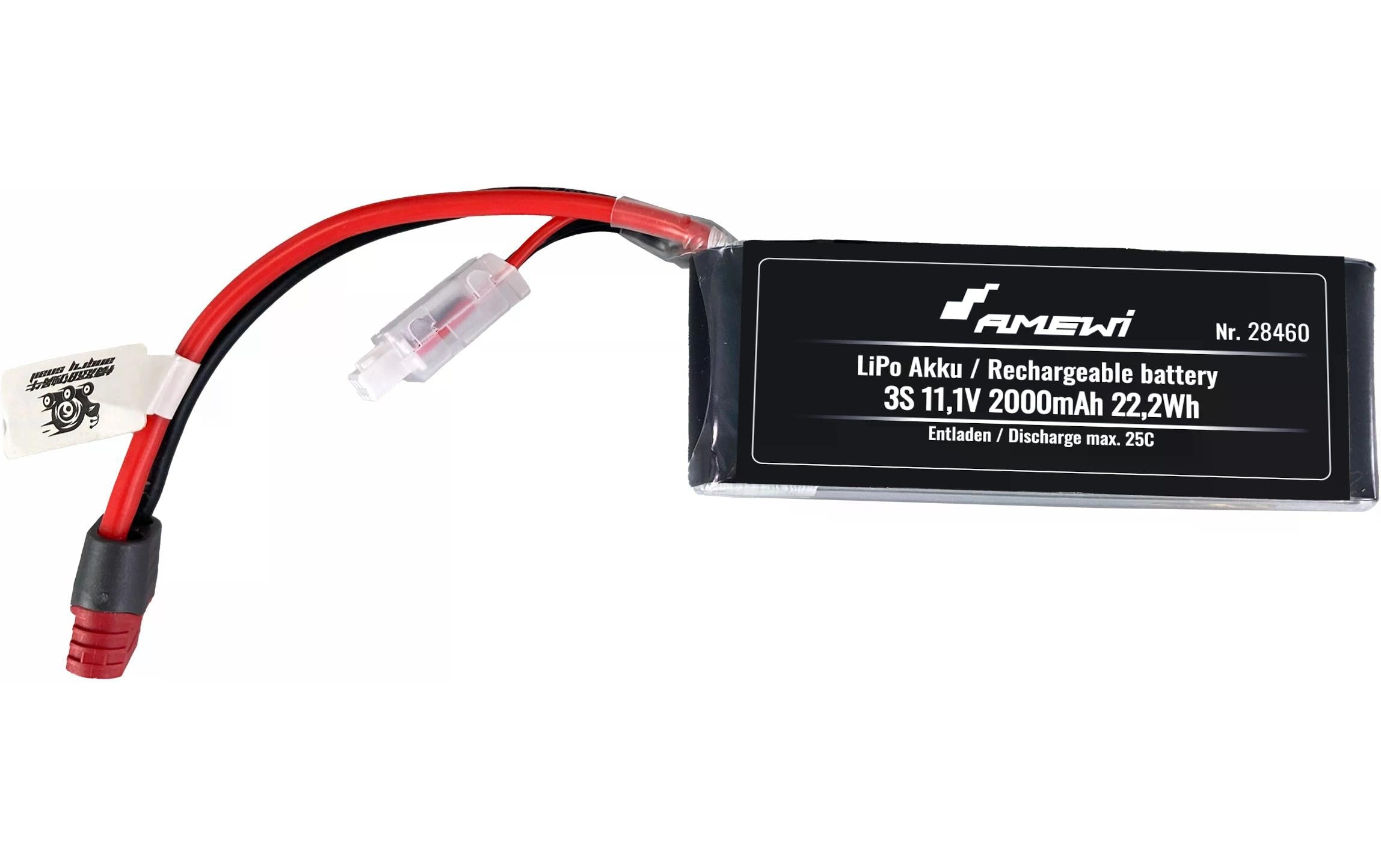 Amewi LiPo Akku 3S 11.1V 2000mAh Deans