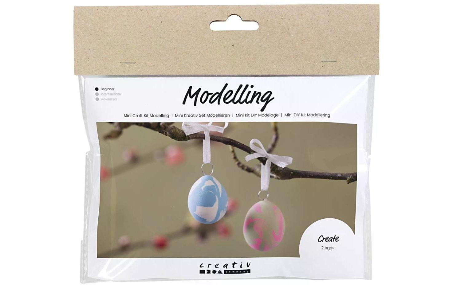 Creativ Company Mini Bastelset Modellieren Marmorierte Eier