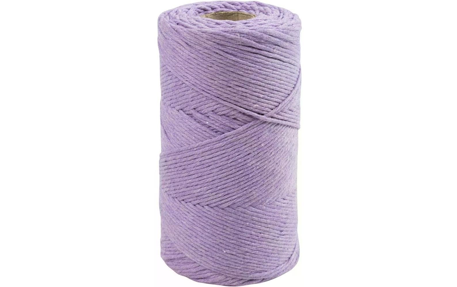 Creativ Company Makrameegarn string 2 mm Flieder, L 198m, D 2mm, 330 g, 1 Rolle