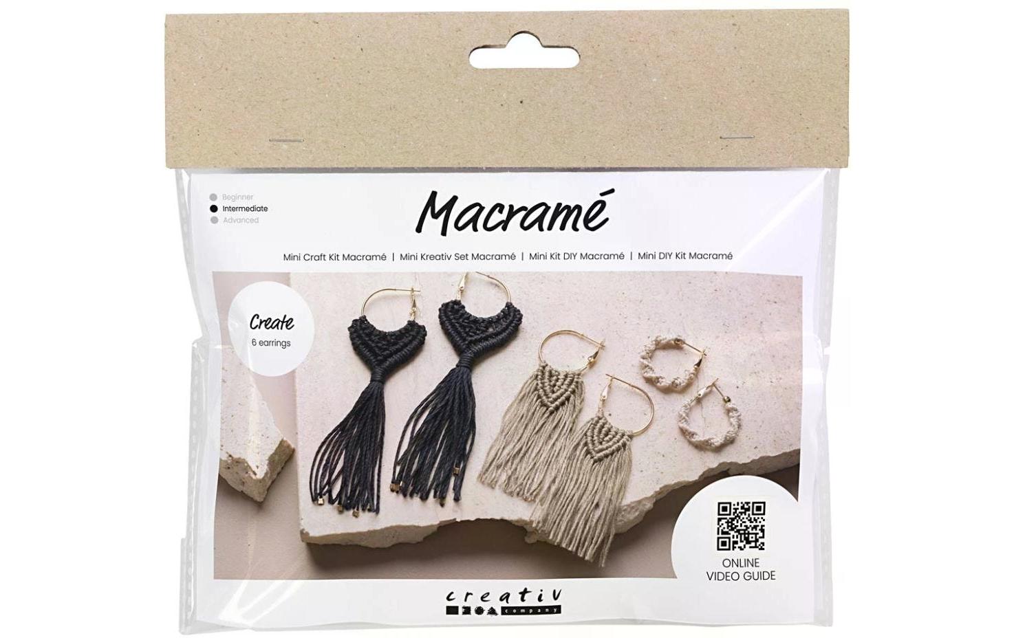 Creativ Company Mini Bastelset Macramé Ohrringe