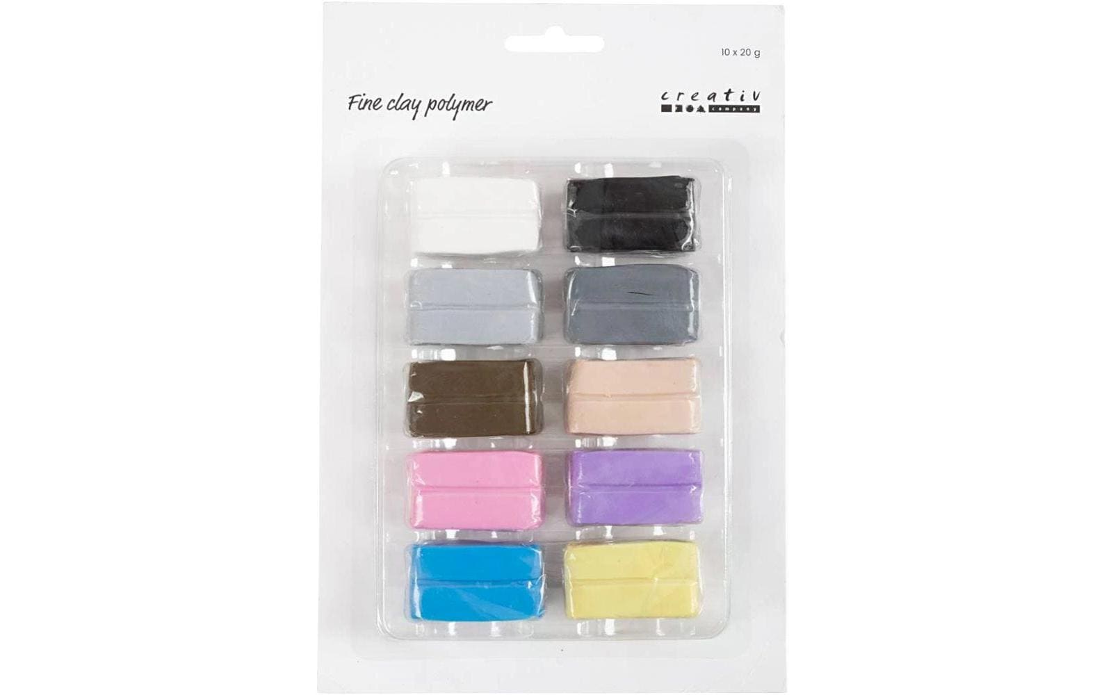 Creativ Company Fineclay/ Polymer Pastellfarben, 10x20 g