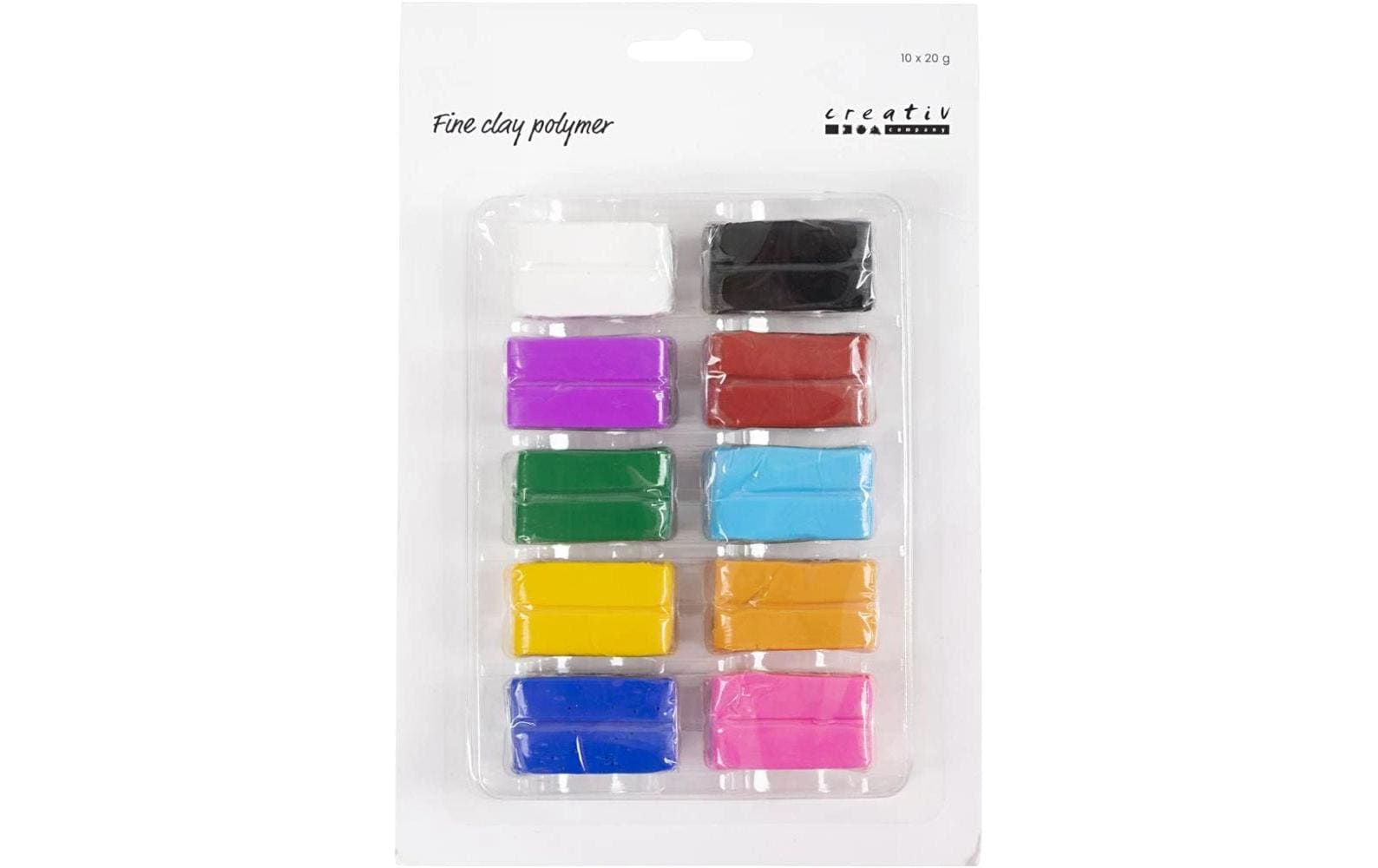 Creativ Company Fineclay/Polymerton Sortierte Farben, 10x20 g