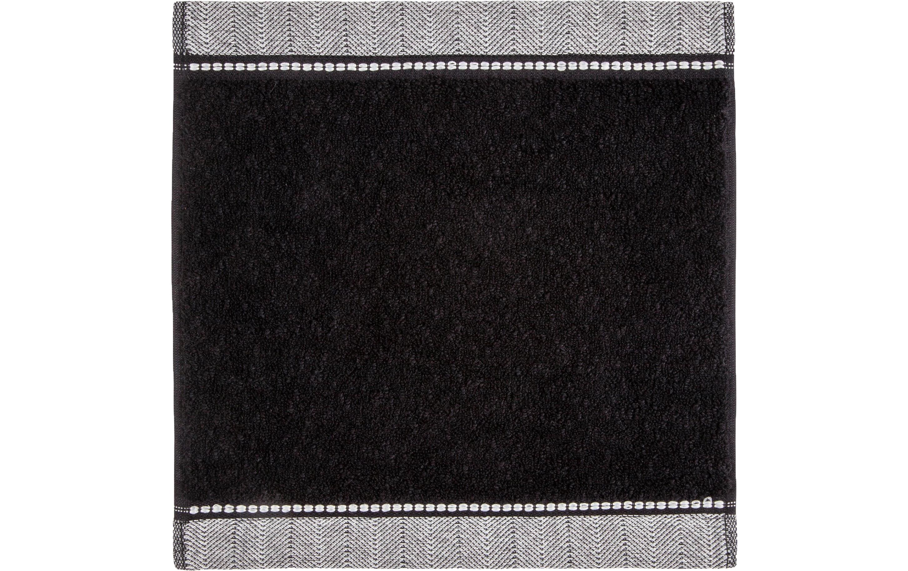 Möve Seiftuch Brooklyn 30x30cm, black
