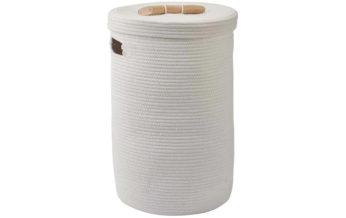 Aquanova Wäschekorb Otis, 60L, Ivory 37x55 cm (DxH), 35%CO, 65%Polyester