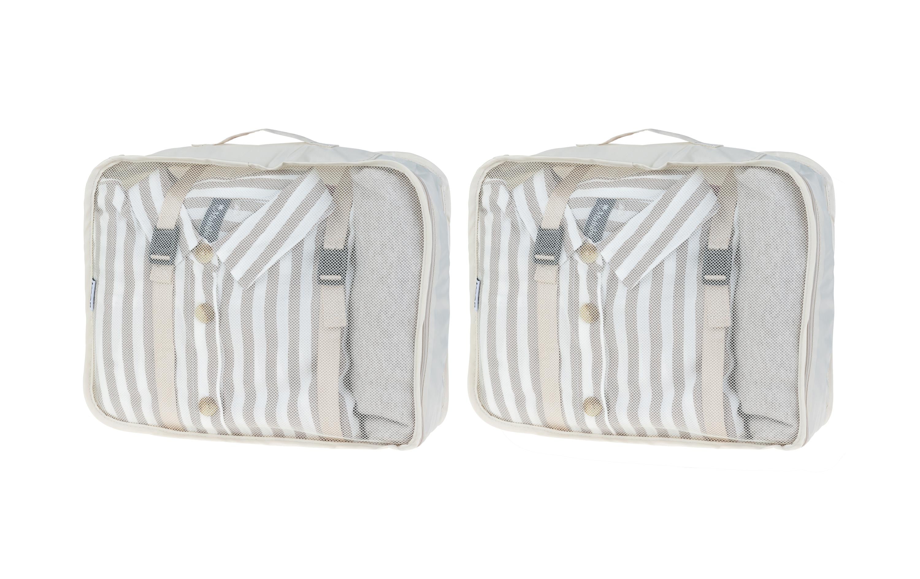 KOOR Packhilfen-Set Reesa Large 2-er Pack 2x 30x28x12cm, khaki