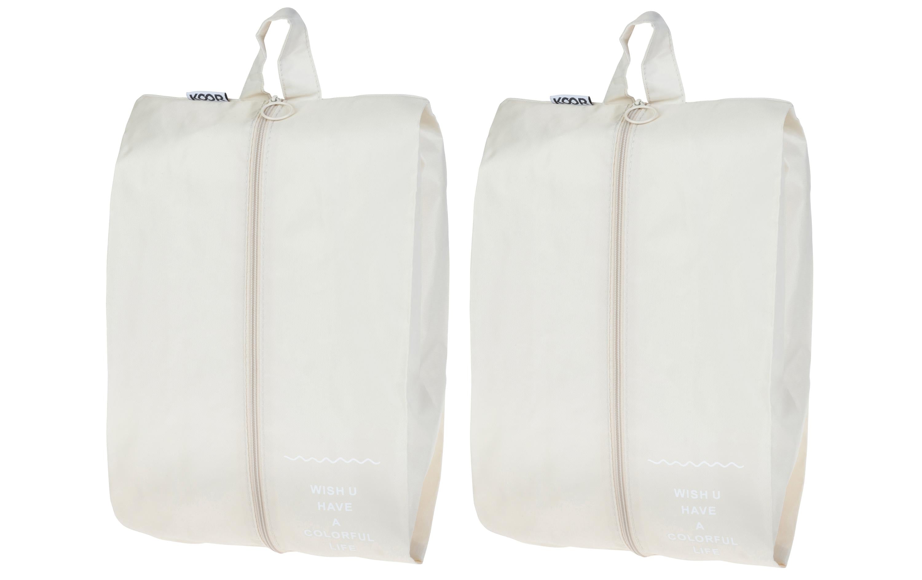 KOOR Shoebag Reesa 2-er Pack 2x shoebag, khaki, 42x28 cm