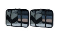 KOOR Packhilfen-Set Reesa X-Large 2-er Pack 2x 40x30x12cm, schwarz