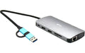 i-tec USB-C, Metal, Nano Dockingstation 2xHDMI, 1xVGA, 1xSD Cardreader
