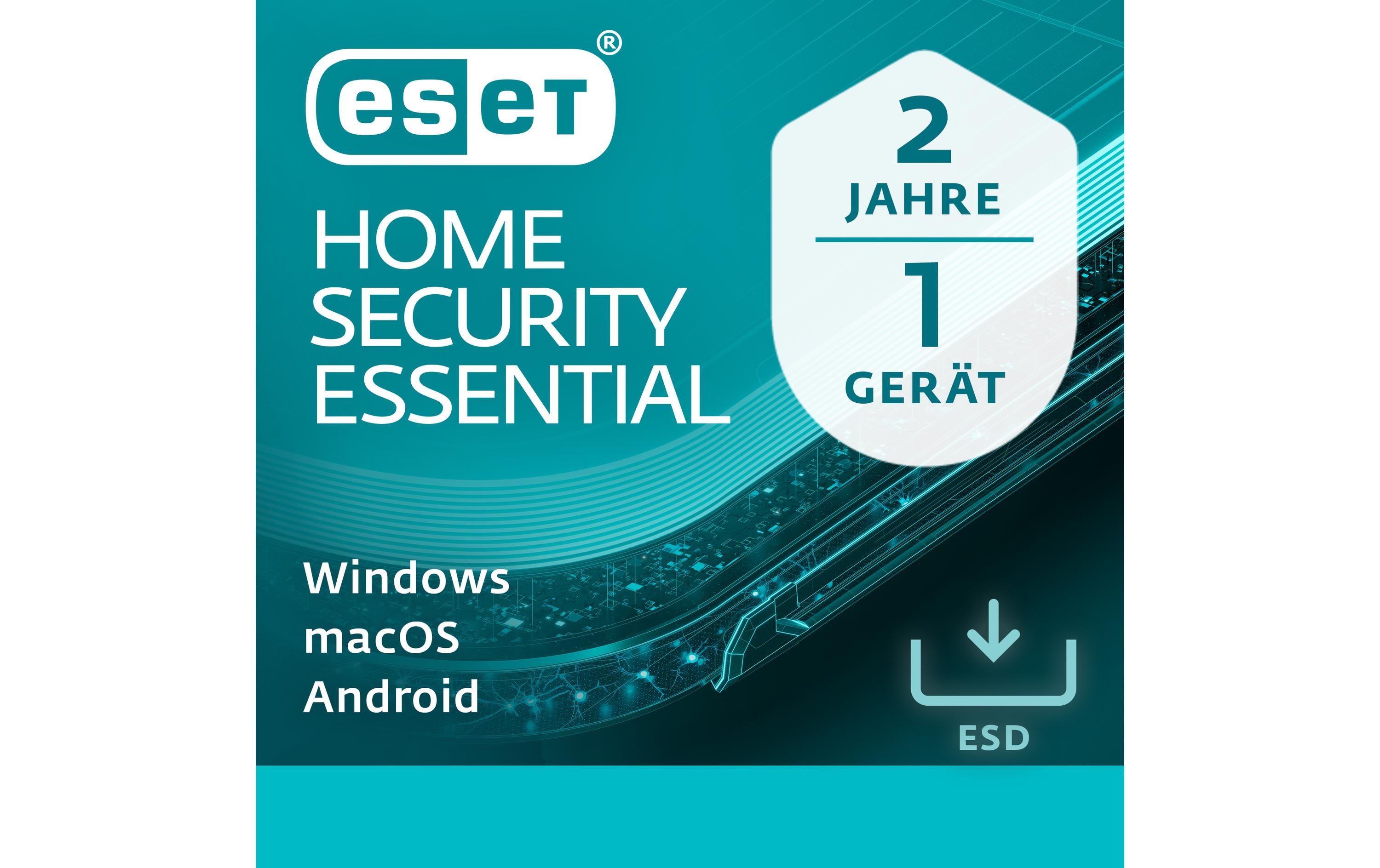 ESET HOME Security Essential - ESD Voll, 2yr, 1us, ML
